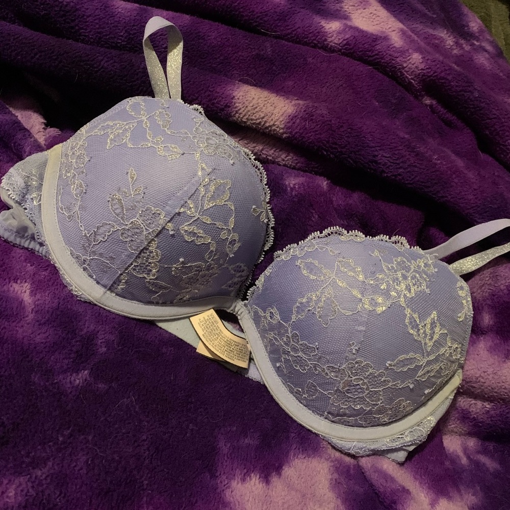 Lavender push-up bra!